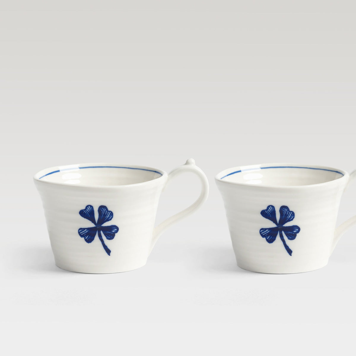 Anouk clover porcelain mug, set of 2