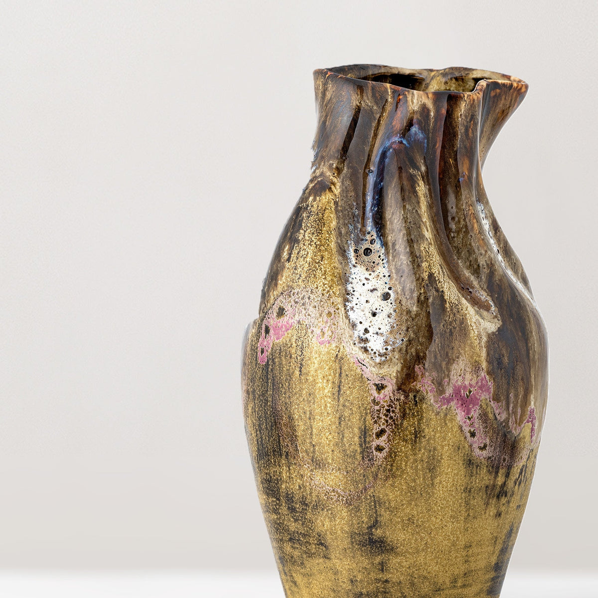 Benoit glazed stoneware vase