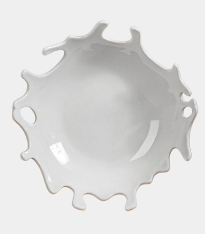 Splash Ceramic Serving Bowl | Modern Abstract Design | Decorative Fruit & Salad Bowl 28 cm