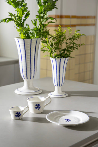 Anouk clover porcelain mug, set of 2
