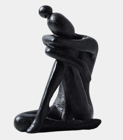 Reverie Decorative Sculptute – Handmade Resin Decorative Object Bookend 14 cm (5.51 in) Black