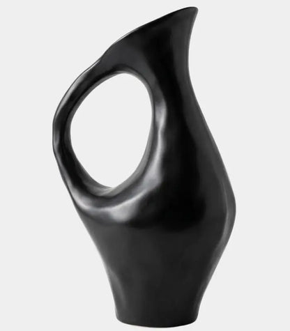 Forma Black Ceramic Tabletop Vase 35 cm
