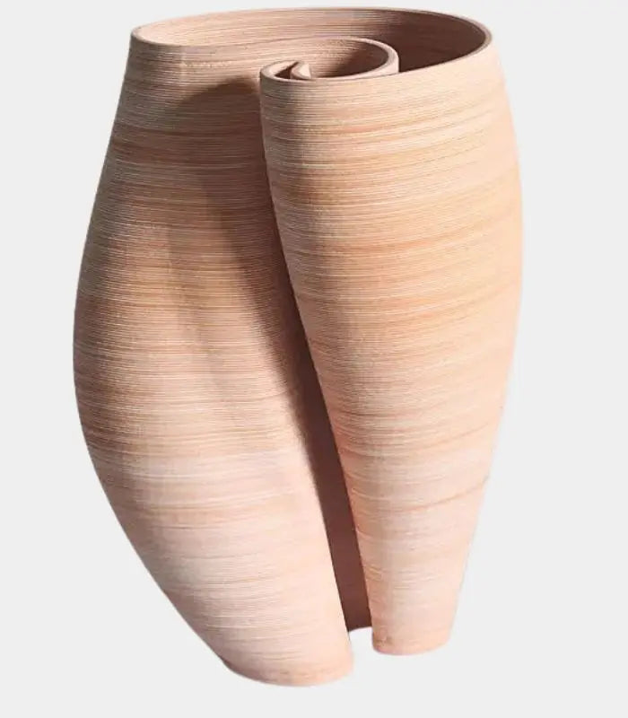 Solara Vase 3D-Printed 27 cm (10.63 in) Warm terracotta blush