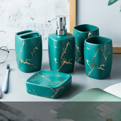 Stone Bathroom Accessory Cup Set