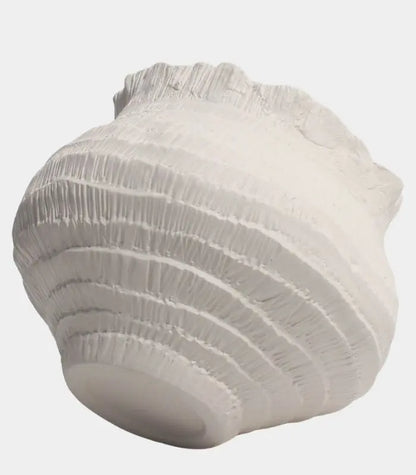 Solvei Ceramic Vase Hand-Cut Textured Pattern Off-White Sculptural Planter 31.5 cm / 12.4 in