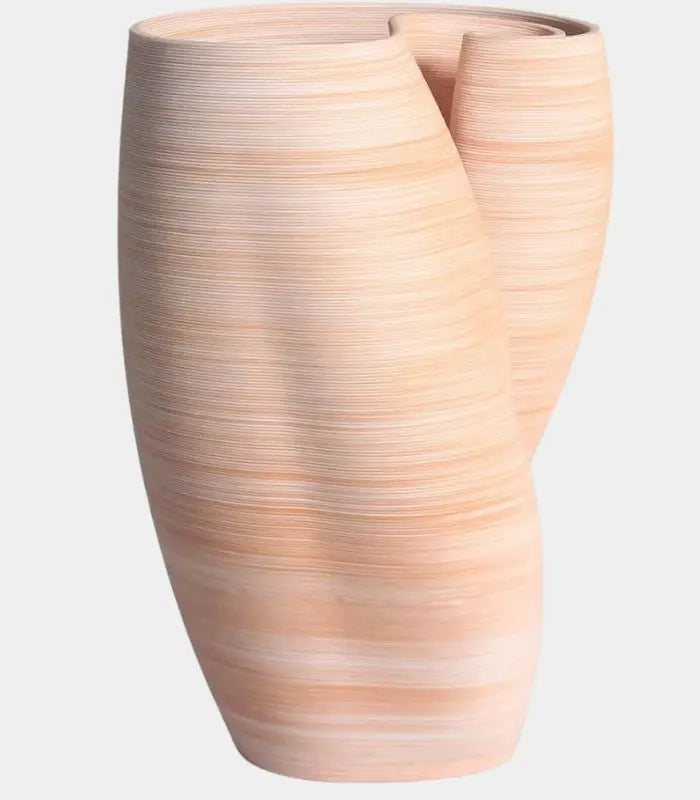 Solara Vase 3D-Printed 27 cm (10.63 in) Warm terracotta blush