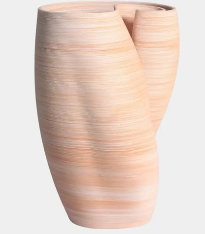 Solara Vase 3D-Printed 27 cm (10.63 in) Warm terracotta blush