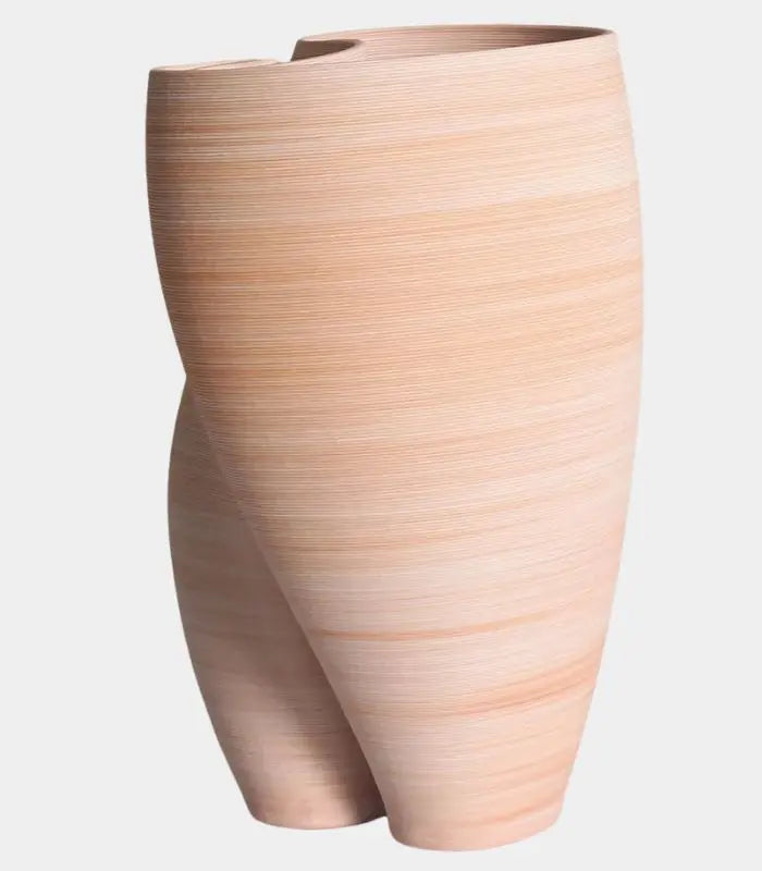 Solara Vase 3D-Printed 27 cm (10.63 in) Warm terracotta blush
