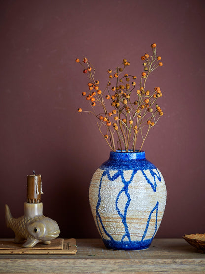 Avon hand-painted stoneware vase