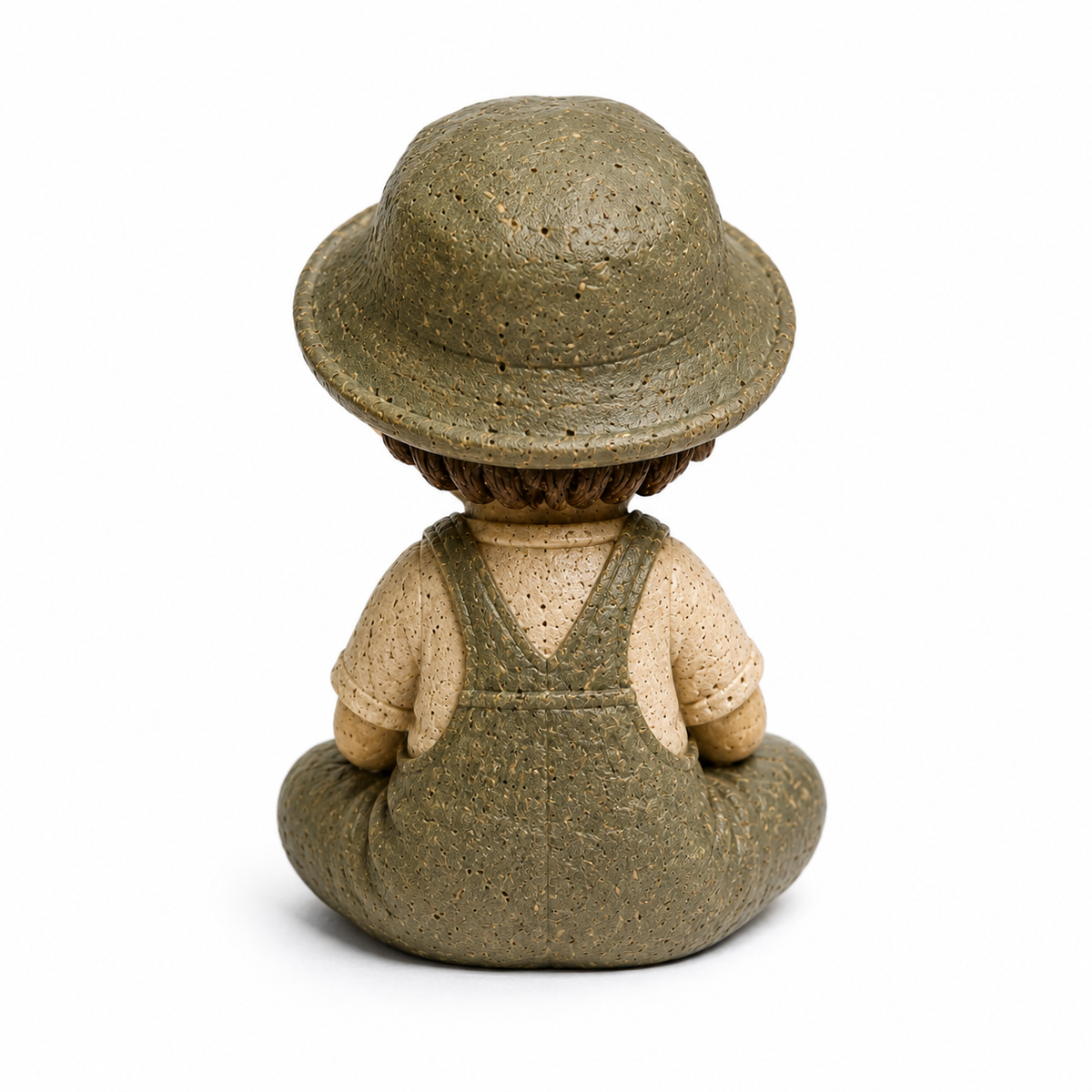 Ceramic Boy in Overalls Figurine