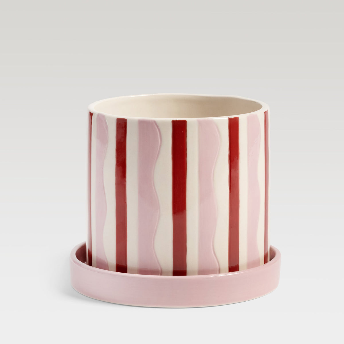 Clash Wiggle Planter, Pink & Red