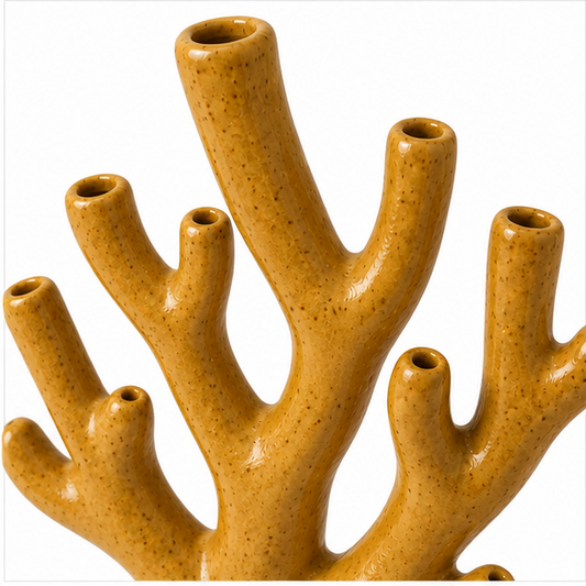 Coral Branch Ceramic Vase
