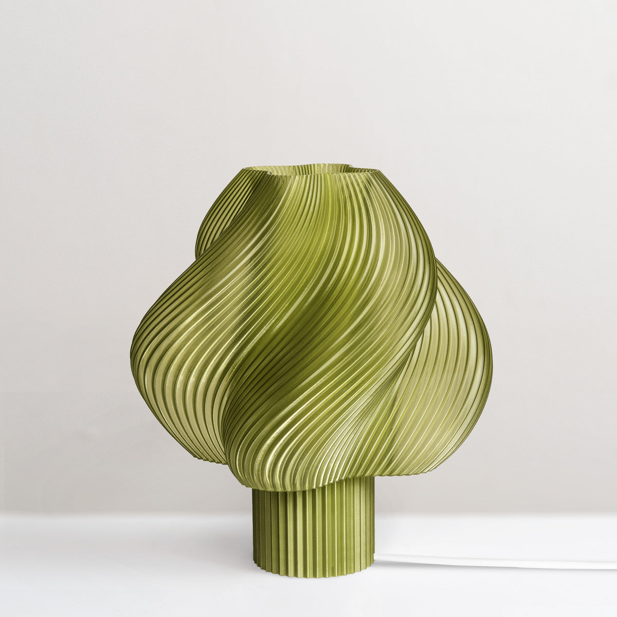 Crème Atelier soft serve lamp, Medium, Olive - Express shipping