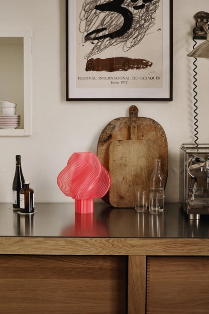 Crème Atelier soft serve lamp, Large, Peach Sorbet