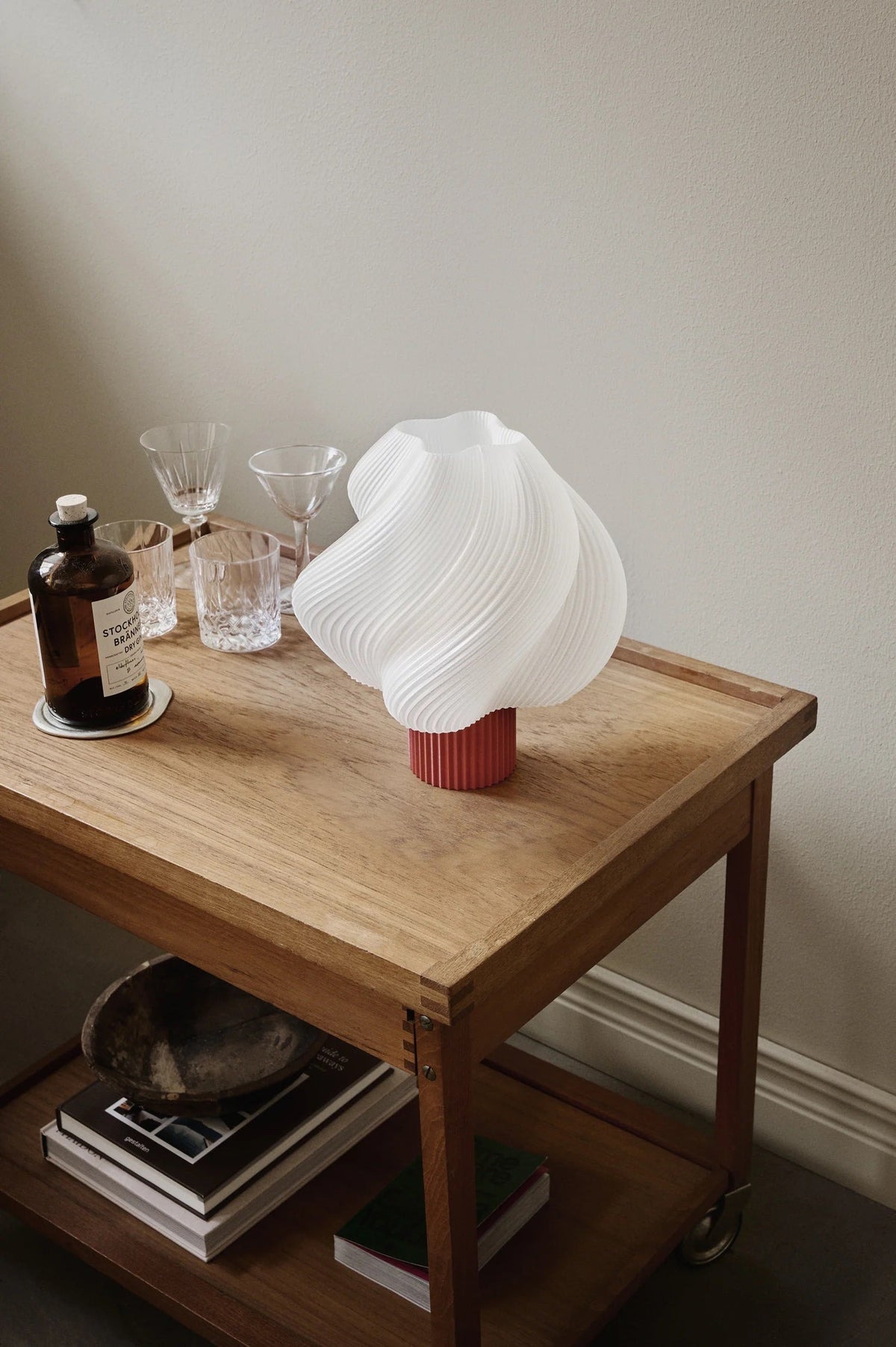 Crème Atelier soft serve lamp, Medium, Rhubarb