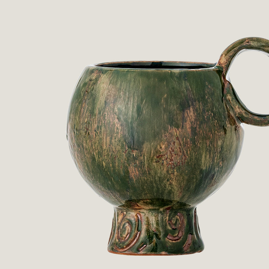 Avonlea stoneware Cup, forest green, set of 4
