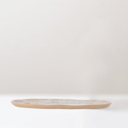 Camilla handcrafted glazed stoneware serving plate