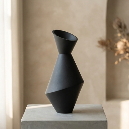 Oblique Mouth Ceramic Vase